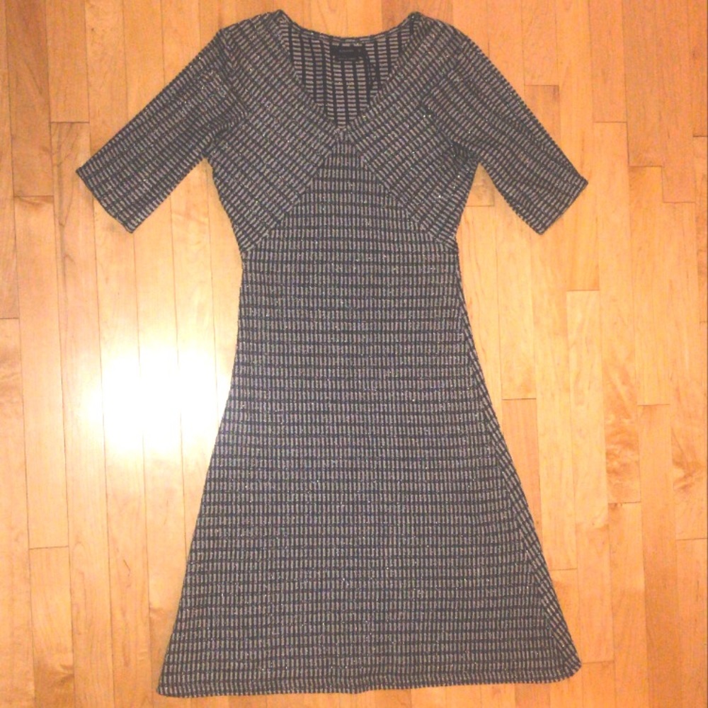 Silver and Black Party Dress